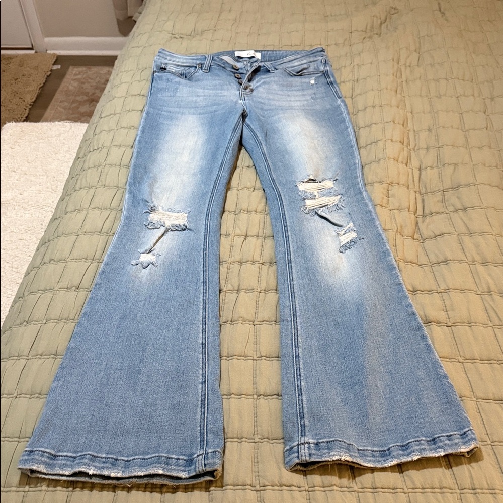 KanCan Light Blue Flare Jeans